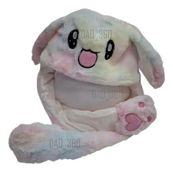 Gorrito Conejo Colores Claro - Gorrito Kawaii Orejas Moviles