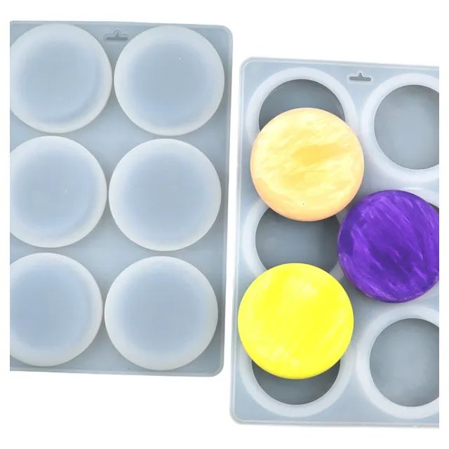 Molde De Silicón Para Jabones Artesanales Repostería Resina