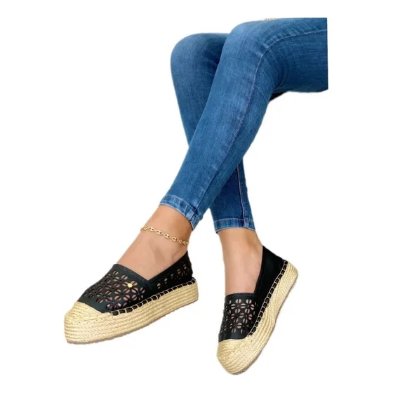  Zapatos Cotiza Troquelada Bordada Para Damas 