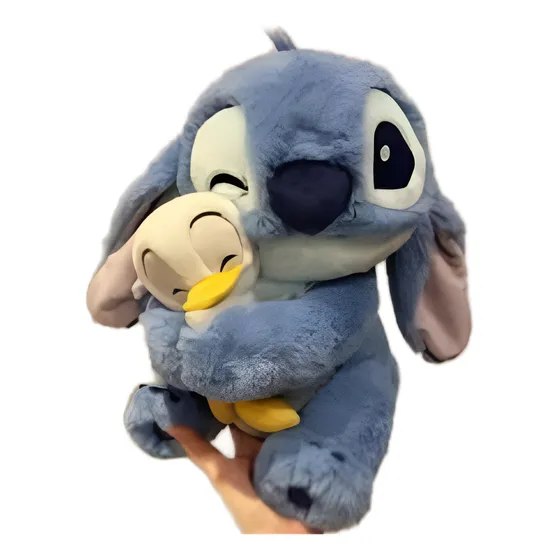 Divino Peluche Stitch De 30 Cm Con Patito Felpa Kawaii