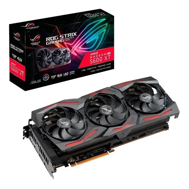 Placa De Video Amd Asus Rog Strix Rx 5600 Xt 6gb