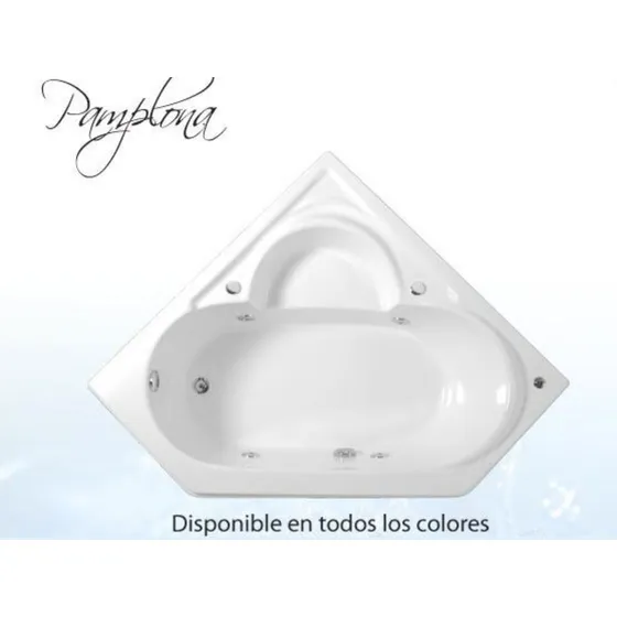 Bañera Empotrada  Pamplona  Fibra De Vidrio 1.26*1.26 2pers.