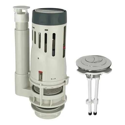 Valvula Descarga Wc Dual Universal Boton Regulable Fanaloza