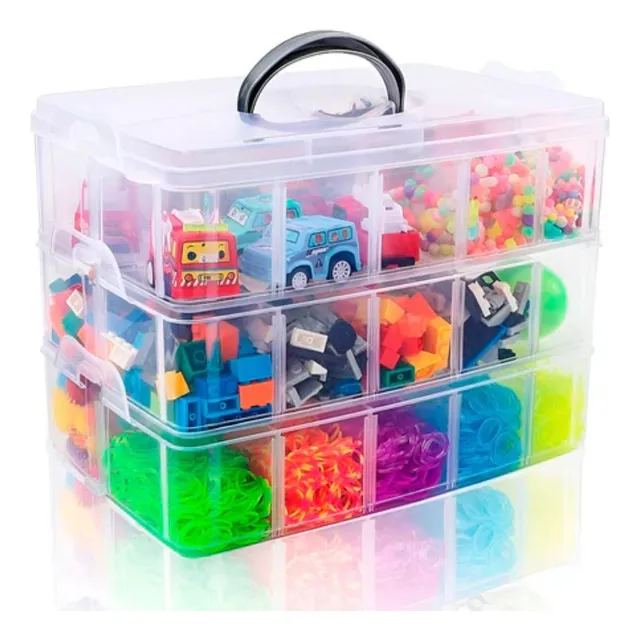 Caja Organizadora De Almacenamiento 10 Compartimentos 3 Nive