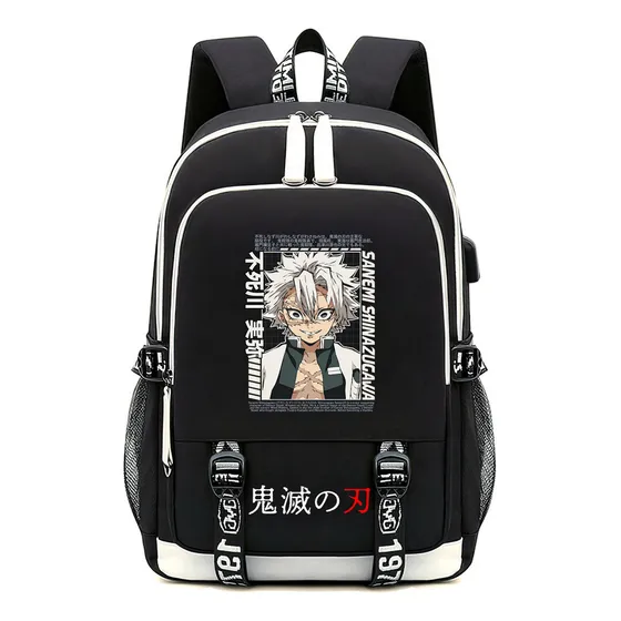 A J Chico Chavo Mochila Demon Slayer Mochila Escolar Sanemi
