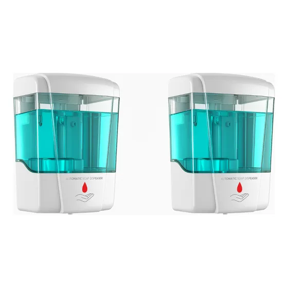 2 X Saboneteira Automática Sensor Dispenser 700ml Álcool Gel
