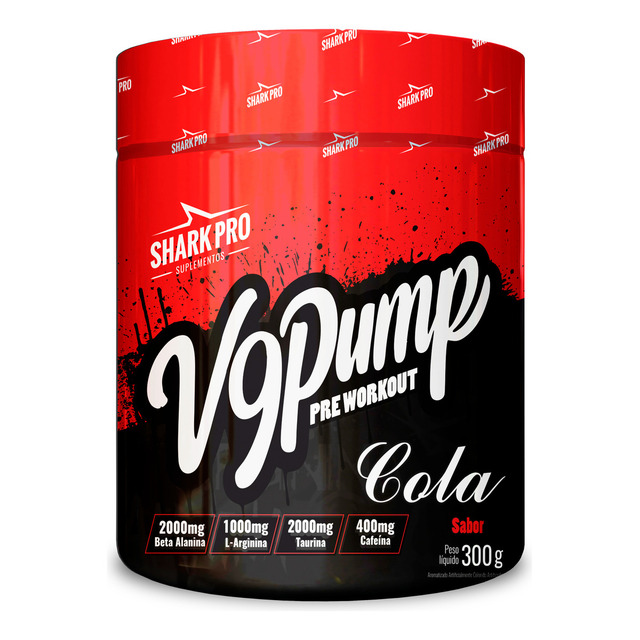 V9-pump Pre Workout - 300g Cola - Shark Pro V9-pump Pre Workout - 300g Cola - Shark Pro