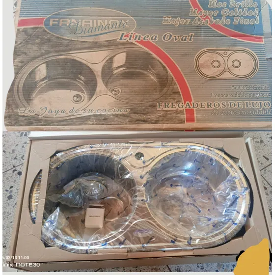 Fregador Doble Tina Redondo En 120$ Negociable Nuevo