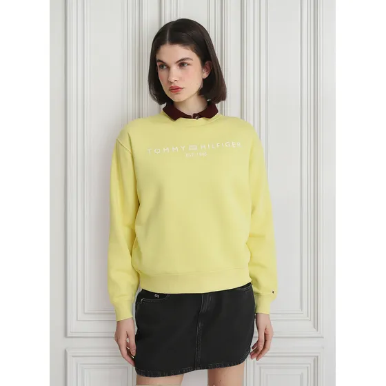 Polerón Modern Con Logo Amarillo Tommy Hilfiger