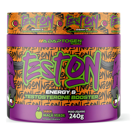 Test On Energia E Testosterone Booster 240g - Adaptogen Sabor Maçã Verde Test On Energia E Testosterone Booster 240g - Adaptogen Sabor Maçã Verde