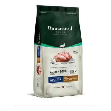 Ração Bionatural Prime Cão Adult Raças Méd Grand Fran 10,1kg