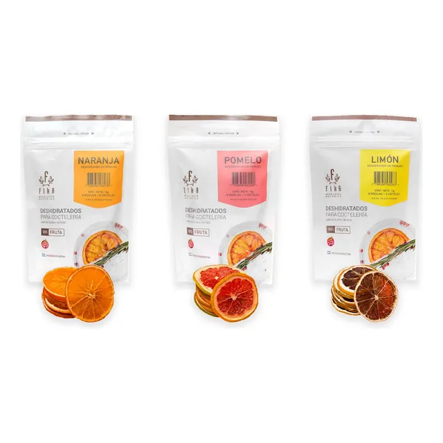 Mix Cítrico Fika - Naranja Limón Pomelo Deshidratados