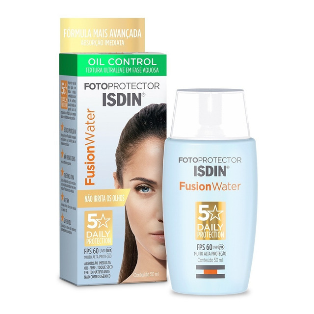Protetor Solar Facial Fusion Water Fps 60 50ml Isdin Protetor Solar Facial Fusion Water Fps 60 50ml Isdin