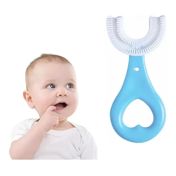 Cepillo De Dientes De Niños Forma De U Boca Entera Silicona