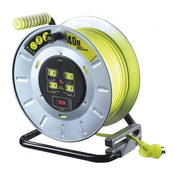 Extension C/multicontacto 40m 14awg Luceco Otlm401114g4sl-mx