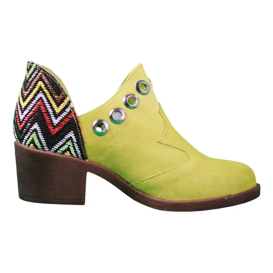 Botín Danicolle Yellow Rainbow Mujer Primavera Amarillo