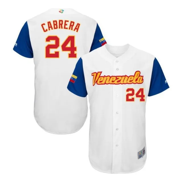 Camisa Blanca Venezuela Clásico Mundial 2017 Miguel Cabrera