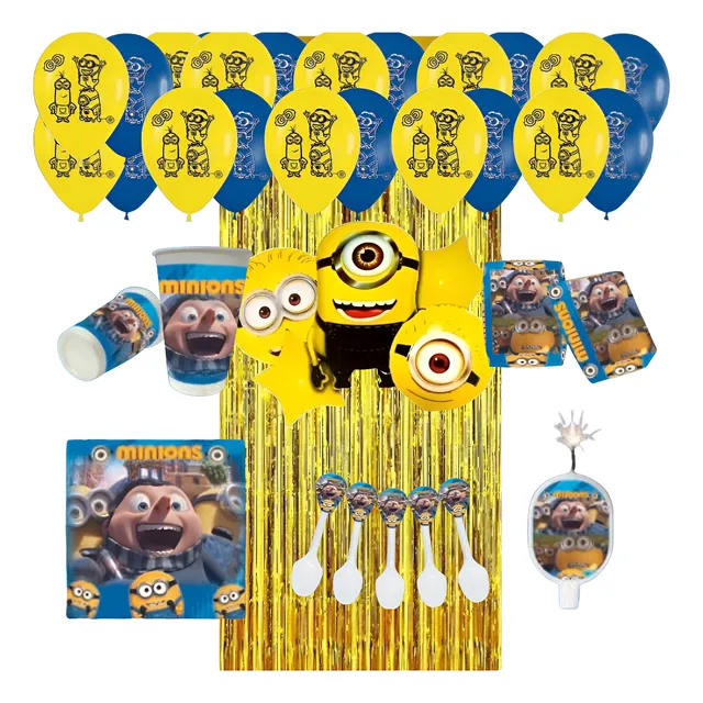 Decoración Completa Globos De Los Minions Para Cumpleaños