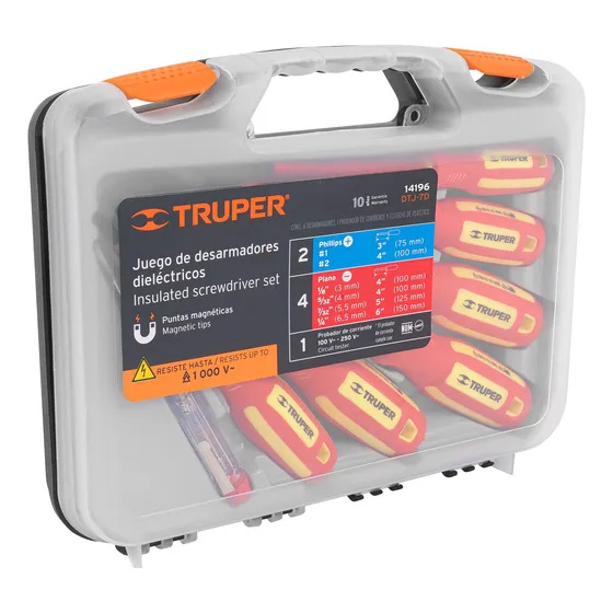 Juego De Destornilladores Dieléctricos Truper Dtj-7d