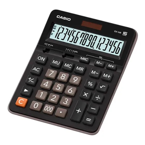 Calculadora Casio Tienda Y Campo Gx-16b Color Negro Original