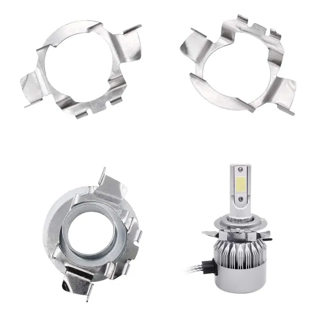 2 Adaptadores, Soporte Led H7 Kia Río Cerato