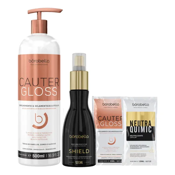 Cautergloss Reconstrução Imediata + Perfume Shield Borabella