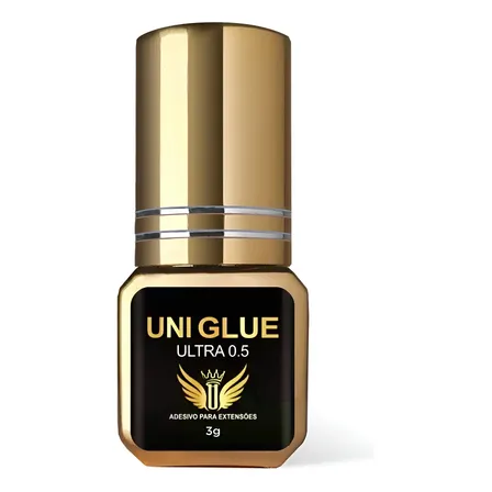 Cola Adesivo Unilashes Uni Glue Ultra 0.5 Extensão Cílios 3g Preto
