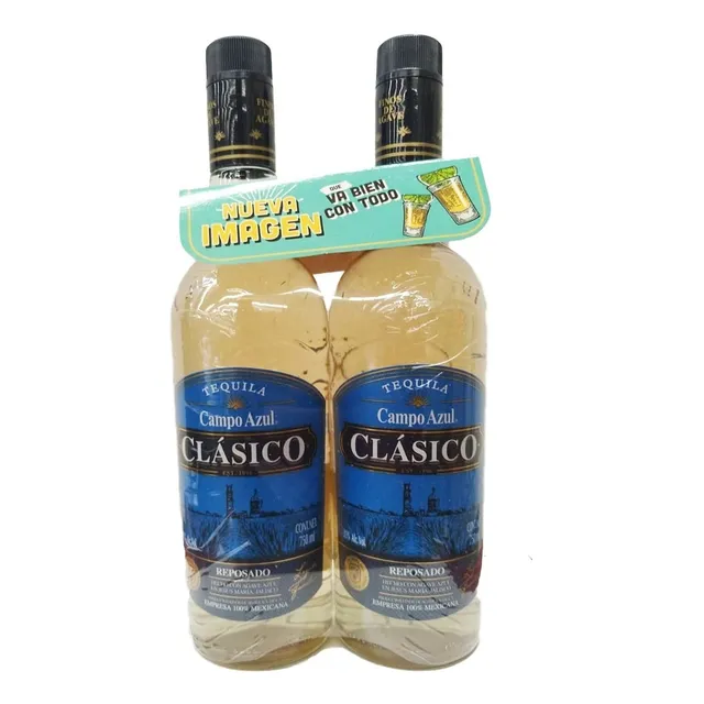 Tequila Campo Azul Reposado Duo 750ml