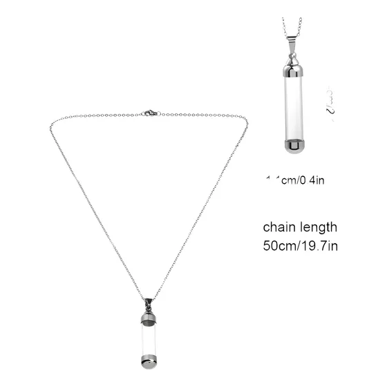 Dije Colgante Urna Cenizas De Tubo De Recipiente Mod.j501