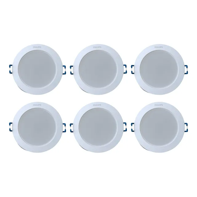 Spot Led Philips 6w Para Caja Octagonal Luz Calida, 6 Unid