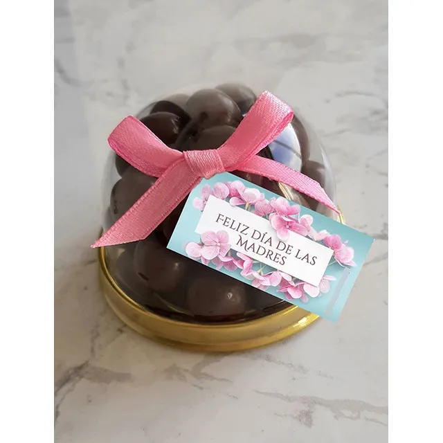 Mini Domos Recuerdos Con Grageado De Chocolate Madres