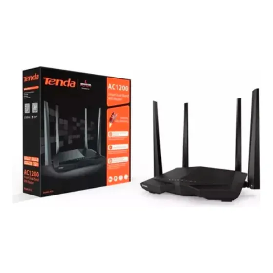 Router Wifi Ac6 Ac1200 Dual Band 4 Antenas Tenda 2.4 Y 5g
