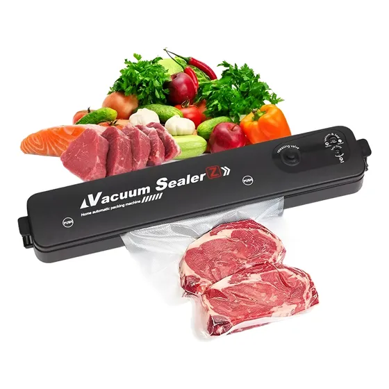 Máquina Selladora Al Vacío De Bolsas Alimentos Vacuum Sealer