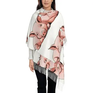 Bufanda Suave De Cerditos, Unisex, Cálida Y De Moda Bufanda Suave De Cerditos, Unisex, Cálida Y De Moda
