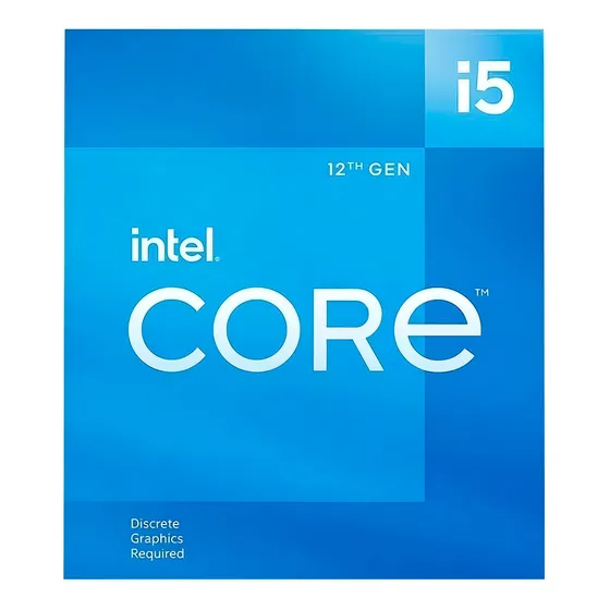 Procesador gamer Intel Core i5-12400F BX8071512400F de 6 núcleos y 4.4GHz de frecuencia sin gráfica integrada