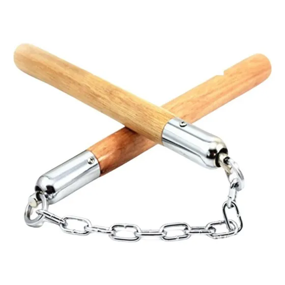 Artes marciales de madera Nunchaku Muchaco con rodamiento 526c