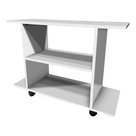 Mesa Mueble Moderna Tv 4k Led Rack De Melamina Con Ruedas