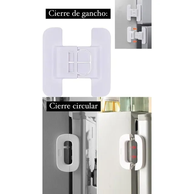 Seguro Cerradura Nevera Refrigerador Ovalado