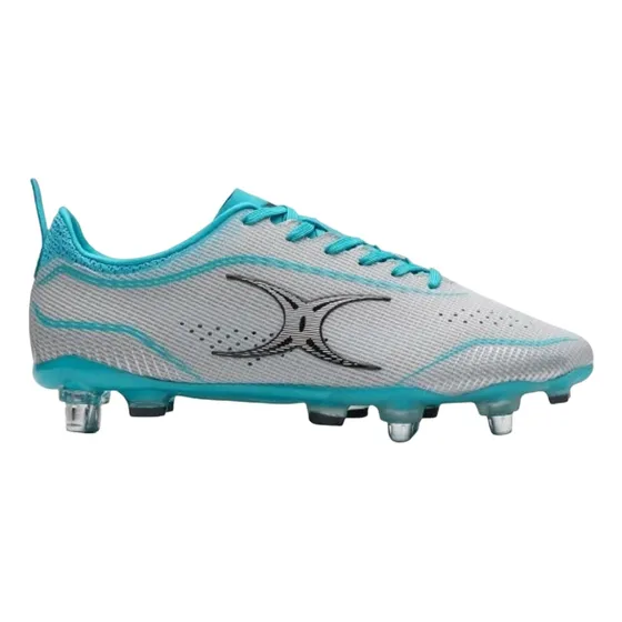 Botines Rugby Gilbert Cage Pro Pace 6 Tapones Local Warriors
