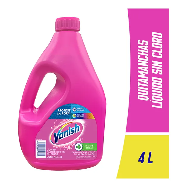 Quitamanchas Vanish líquido multiusos para ropa de 4l
