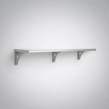 Prateleira Inox 120cm Parede Cozinha Industrial Inox