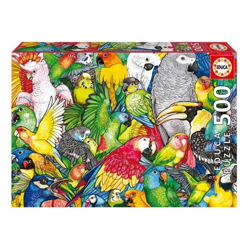 Puzzle Rompecabeza 500 Piezas Loros Educa
