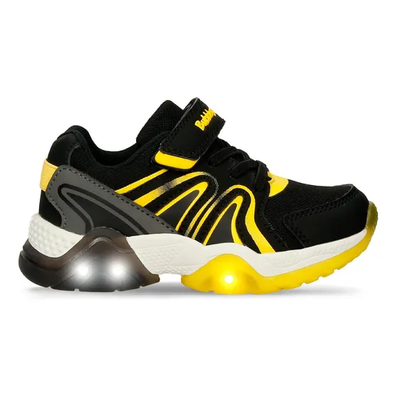 Tenis Con Luces Niño Bubblegummers Negro Sampier 