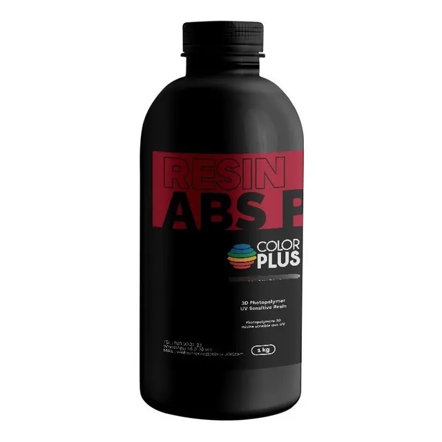 Resina Uv Para Impresora 3d Color Plus 1 Lt Abs Gris