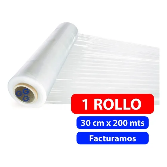 Film Plástico Cocina Rollo 30cms X 200mts Multiusos, Transparente, Tipo Alusa.