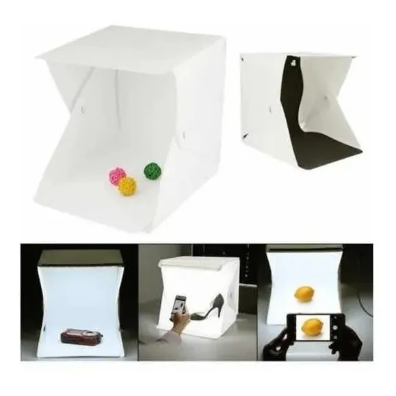 Estudio Fotográfico Portátil Caja Luz Led Fotos 