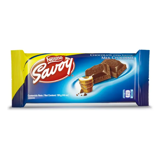 Chocolate Con Leche Savoy 130gr