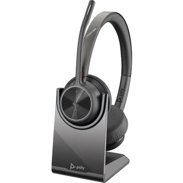 Auriculares estéreo Plantronics Poly Voyager 4320uc Bt, color negro