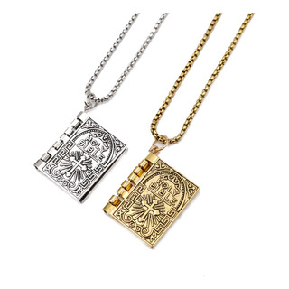 Para Collar Con Colgante De La Biblia Del Padre Nuestro Para Collar Con Colgante De La Biblia Del Padre Nuestro