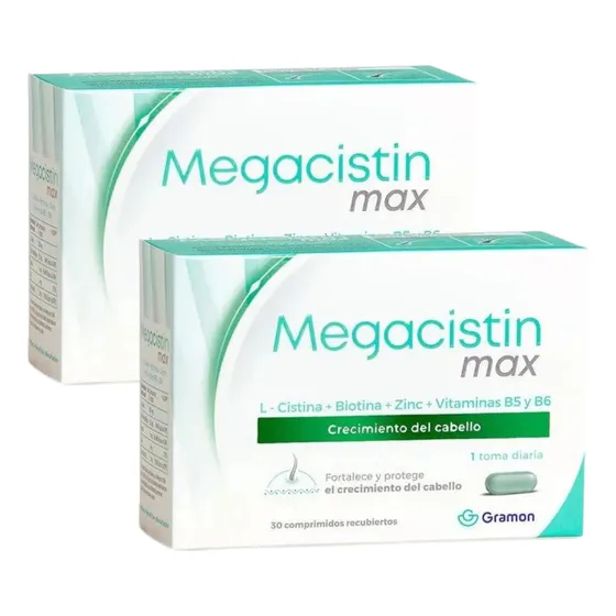 Megacistin Max Pack X 2 Fortalecedor Crecimiento Capilar